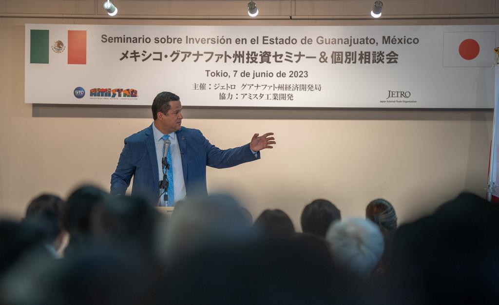 Anuncia Gobernador desde Japón, más inversión y empleo para Guanajuato