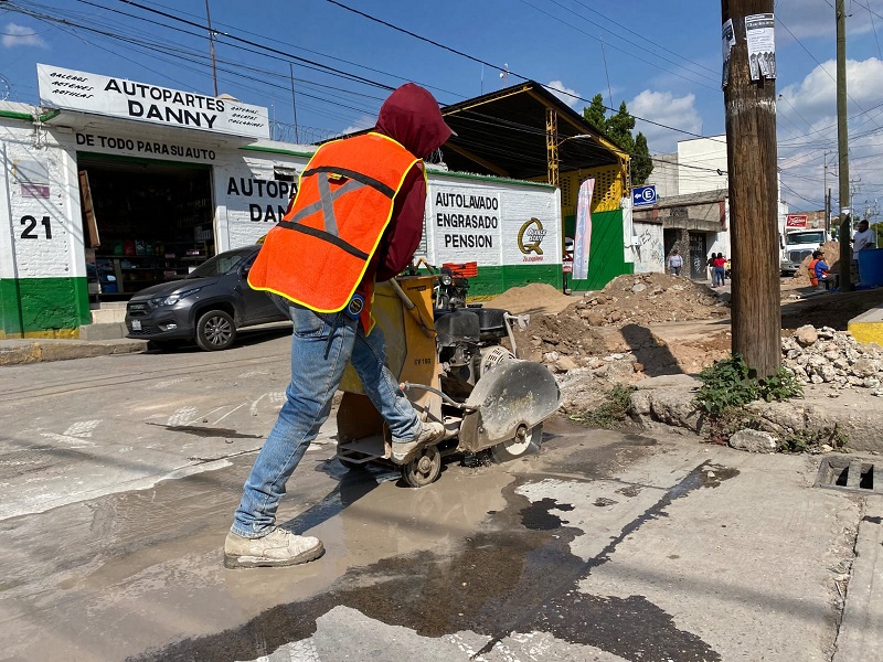 SAPAS culmina trabajos de rehabilitación de redes de agua potable en algunas calles de la ciudad.