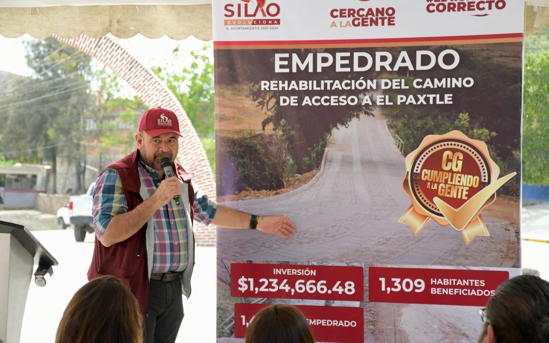 Inauguración del Empedrado en la Calle Principal de El Paxtle: Un Paso Importante hacia el Bienestar Comunitario