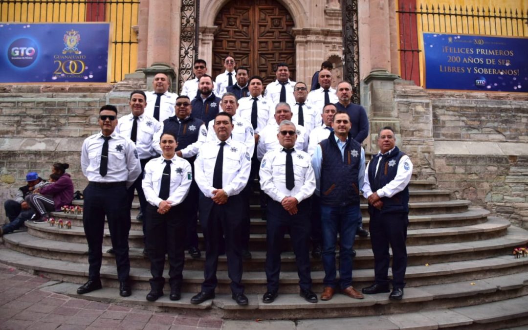 Reconocen al personal de la Policía Vial de Guanajuato Capital en su día