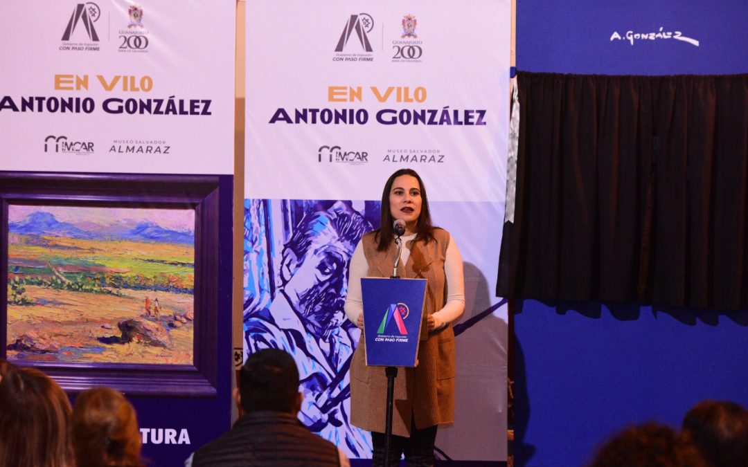 LORENA ALFARO INAUGURA SALA ANTONIO GONZÁLEZ