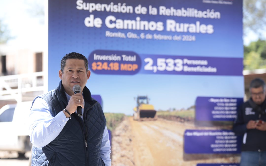 Entrega y supervisa Gobernador obras por  100 millones de pesos en Romita.