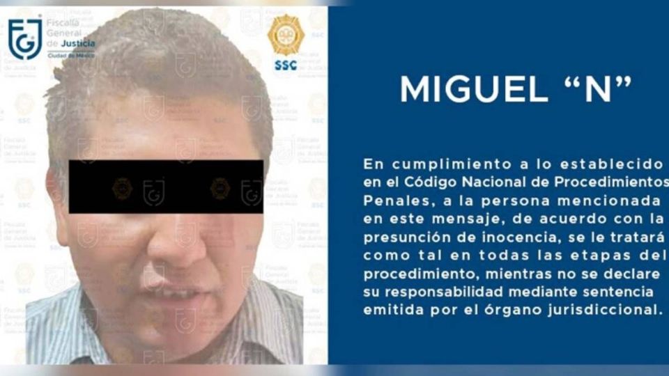 Indagan 6 feminicidios a Miguel N; empezó a asesinar en 2012 en Iztacalco, según fiscalía de la CDMX