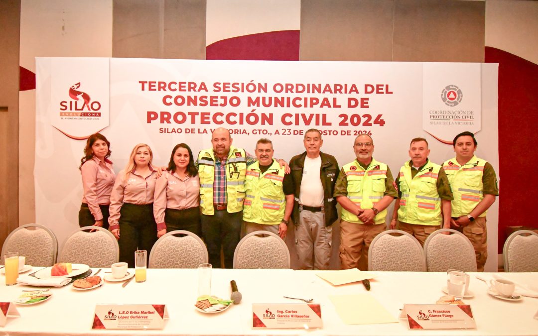 Destacan acciones de la Coordinación de Protección Civil de Silao de la Victoria en la Tercer Sesión Ordinaria del Consejo Municipal