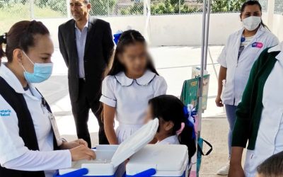 Guanajuato presenta un logro sectorial de aplicación de vacunas contra el Papiloma Humano superior al 60 %.