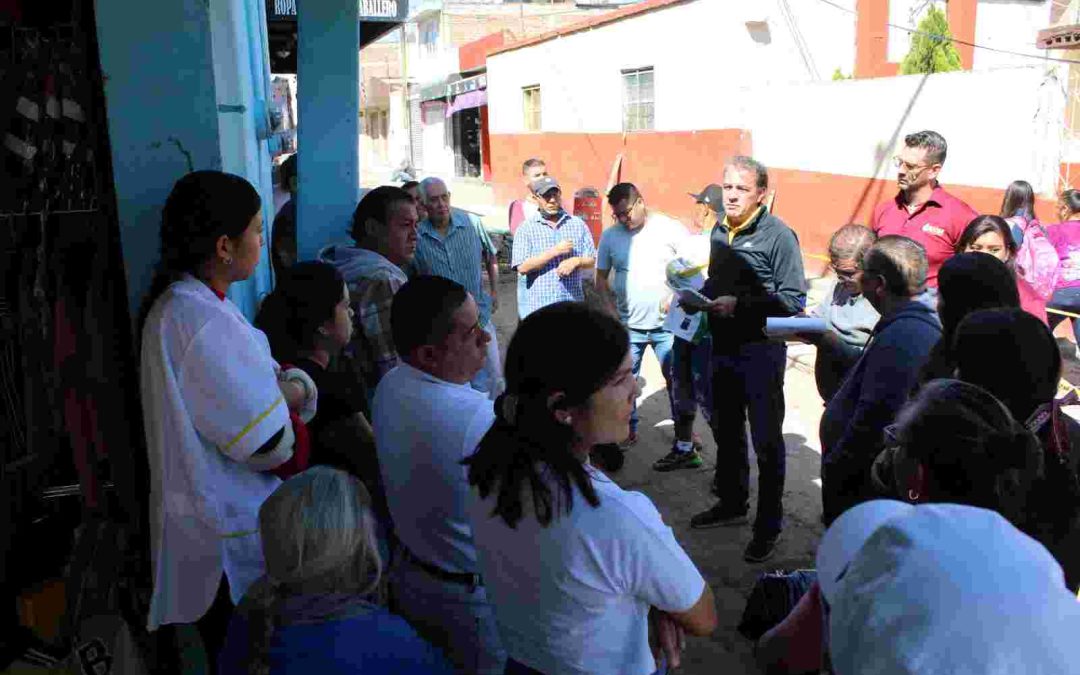 • SAPAS continua con trabajos de rehabilitación de colector sanitario en calle Miguel Hidalgo.