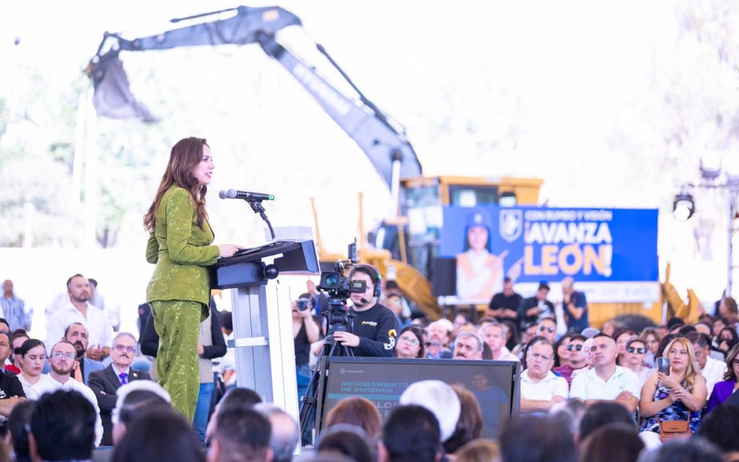 Libia Dennise anunció que se invertirá en obras y programas, más de 1mil 481 MDP en beneficio de las familias leonesas.
