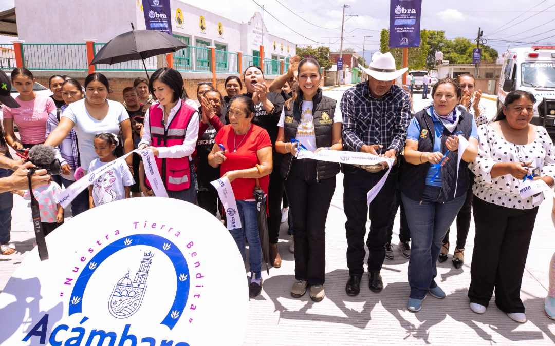 Entrega Libia Dennise apoyos y obras sociales a familias de Acámbaro y Jerécuaro
