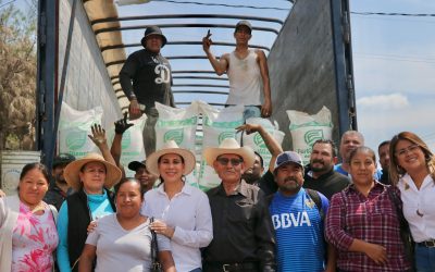 APOYAN AL CAMPO IRAPUATENSE CON ENTREGA DE FERTILIZANTE