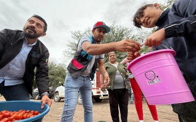 Apoyan a familias de 18 comunidades con alimentación saludable