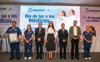Reconoce Gobernadora labor de las y los médicos de Guanajuato.
