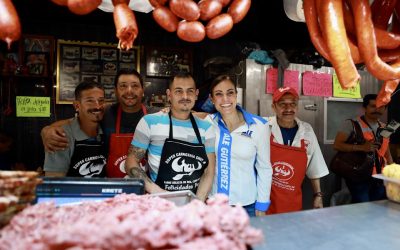 SUPERVISA ALE GUTIÉRREZ AVANCE DE LA REHABILITACIÓN DEL DESCARGUE ESTRELLA, ÍCONO DEL COMERCIO LEONÉS