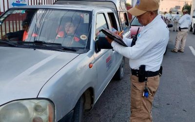 Continúan operativos de verificación vehicular en Silao