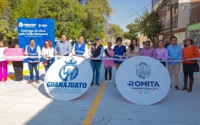 El presidente municipal de Romita, Pedro Tanamachi Reyes, fortalece infraestructura y espacios comunitarios con gira de trabajo en la zona urbana
