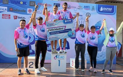 Participan 350 personas en la Tercera Edición de laCarrera: Corre por el Agua organizado por SAPAS
