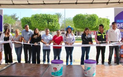 INAUGURAN OBRA DE PAVIMENTACIÓN EN COMUNIDAD DE TREJO