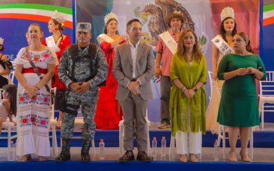 ROMITENSES LLEVAN A CABO EL DESFILE CONMEMORATIVO AL 216 ANIVERSARIO DE LA INDEPENDENCIA DE MÉXICO